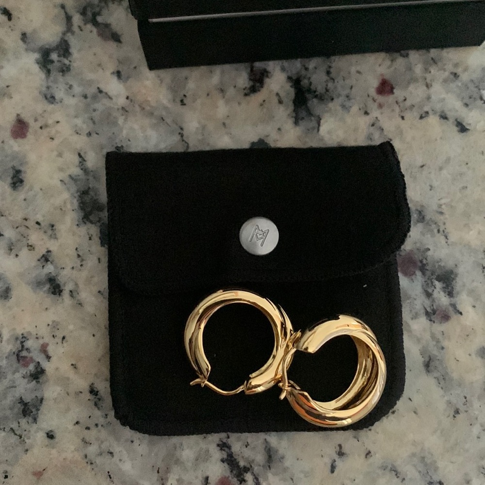 Lucy Williams Chunky Entwine Hoop Earrings